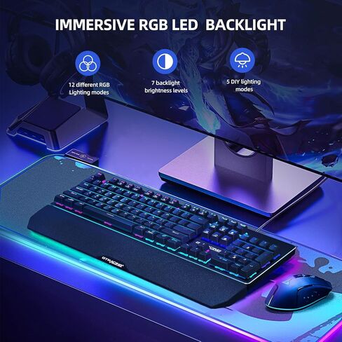 GTRACING Mechanical Gaming Keyboard 60% Colorful Backlit Wired Ultra Compact 61 Keys Mini for Computer PC Laptop Windows Type-C Blue Switches GT882 in Saudi Arabia