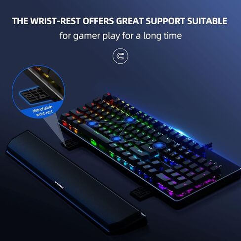 GTRACING Mechanical Gaming Keyboard 60% Colorful Backlit Wired Ultra Compact 61 Keys Mini for Computer PC Laptop Windows Type-C Blue Switches GT882 in Saudi Arabia