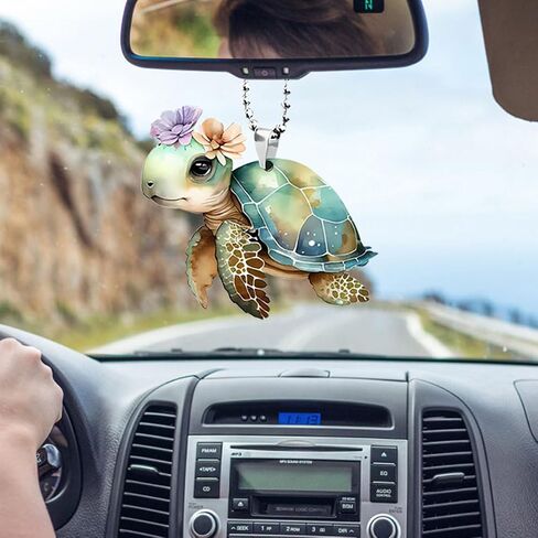 Car Mirror Hanging Accessories - Car Swinging Ornament, Cute Car Rear View Mirror Charm, Garden Hanging Pendant for Home Decoration Christmas Valentine's Day Present (Colorful Elephant) in Saudi Arabia