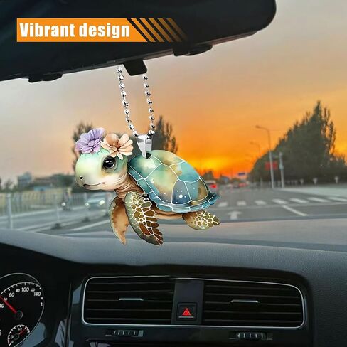 Car Mirror Hanging Accessories - Car Swinging Ornament, Cute Car Rear View Mirror Charm, Garden Hanging Pendant for Home Decoration Christmas Valentine's Day Present (Colorful Elephant) in Saudi Arabia