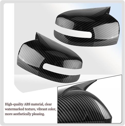 Side Mirror Cover, for Mitsubishi Lancer Evolution 2015 2016 2017 2PCS Turn Signal housing Cover car Accessories-Carbon Fiber.（NOT FIT Mitsubishi Lancer） in Saudi Arabia