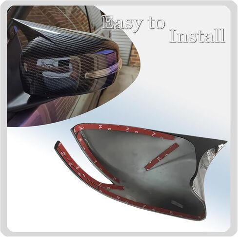 Side Mirror Cover, for Mitsubishi Lancer Evolution 2015 2016 2017 2PCS Turn Signal housing Cover car Accessories-Carbon Fiber.（NOT FIT Mitsubishi Lancer） in Saudi Arabia