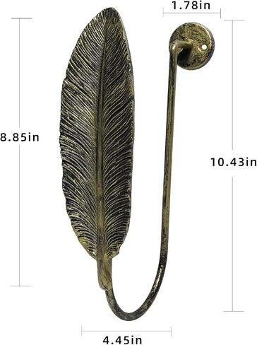 SUQ I OME Simple U-Shaped Curtain Hook Resin Curtain Holders European Style Large Wall Hook Curtain Hooks (Bronze) in Kuwait