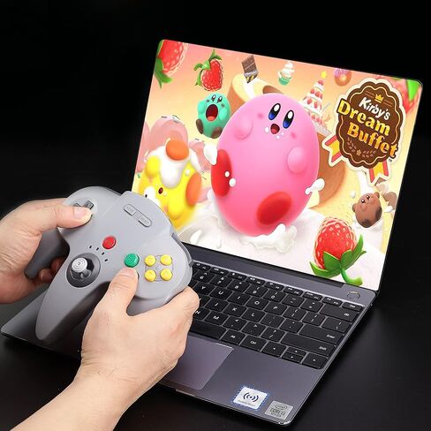 [USB Version] USB N64 Controller, SAFFUN N64 Wired PC Gamepad [3D Analog Stick] for Windows PC MAC Linux Raspberry Pi Genesis Higan Project 64 Retropie OpenEmu Emulator (Plug & Play) (Clear Green) in Saudi Arabia