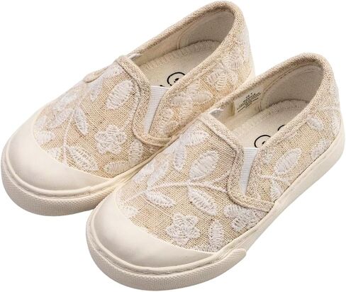 waddle wonder Toddler Lace Low Top Slip on Canvas Casual Easy Wear Dress Shoes for Boys & Girls, Laceless Lightweight Flat Loafer Sneaker in Kuwait