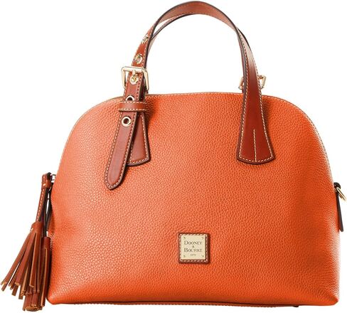 Dooney & Bourke Leather Satchel Bags for Women, Pebble Grain Aubrey Small Satchel Handbag with Crossbody Strap in Saudi Arabia