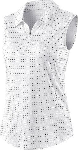 G Gradual Women's Golf Shirts Lightweight 1/4 Zip Collared Tank Top Sleeveless Polo Shirts for Tennis Pickleball Casual in Kuwait