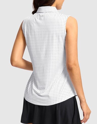 G Gradual Women's Golf Shirts Lightweight 1/4 Zip Collared Tank Top Sleeveless Polo Shirts for Tennis Pickleball Casual in Kuwait