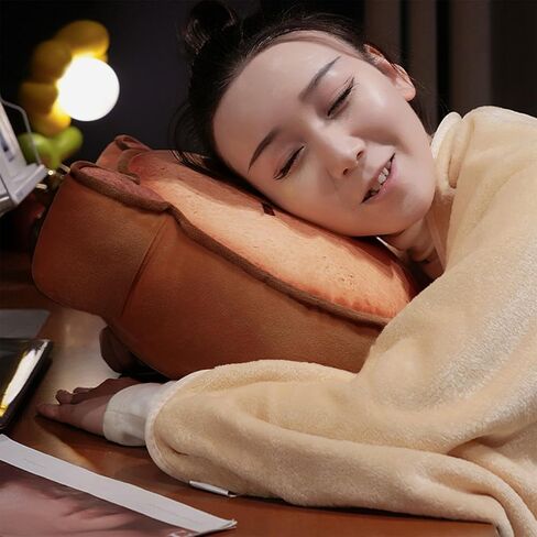 Ditucu Capybara Stuffed Animal Cute Capibara Napping Throw Pillows Soft Cushion Plush Decorative Gifts for Kids Brown 15.7 inch Dark Brown in Saudi Arabia