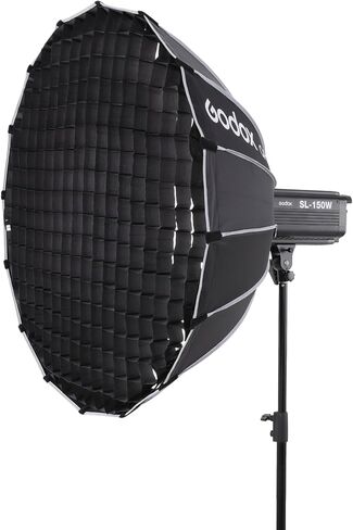 Godox P120L 120cm Parabolic Softbox Honeycomb Grid Bowens Mount Softbox for Studio Flash Speedlite Reflector Photo Studio Portbale Compatiable in Saudi Arabia