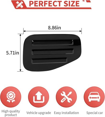 Gas Cap Overlay Fuel Filler Door Cover Exterior Accessories fit for Jeep Gladiator JT 2018+ (Carbon Fiber Grain) in Saudi Arabia