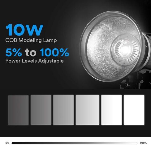 Godox MS300-V Studio Flash (New Update Version of MS300), Compact 300W 2.4G Wireless X System GN58 5600K Monolight with Bowens Mount, 0.1-1.3s Recycle Time, Small and Portable - 110V in Saudi Arabia