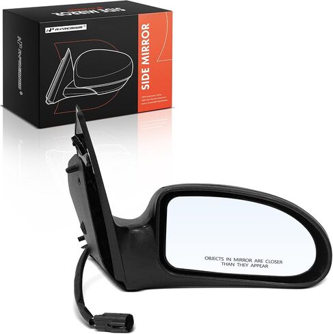A-Premium Driver Side Power Door Mirror - Compatible with Ford Focus 2000 2001 2002 2003 2004 2005 2006 2007 - Non-Heated Non-Folding Black Outside Rear View Mirror - Replace# 6S4Z17683BA in Saudi Arabia