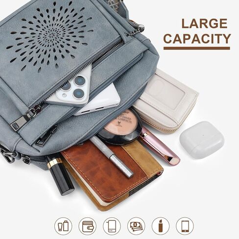 APHISON Crossbody Purse for Women，Small Crossbody Bags Trendy Vegan Leather Shoulder bag with Adjustable Strap and Tassel in Saudi Arabia