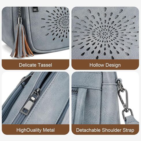 APHISON Crossbody Purse for Women，Small Crossbody Bags Trendy Vegan Leather Shoulder bag with Adjustable Strap and Tassel in Saudi Arabia