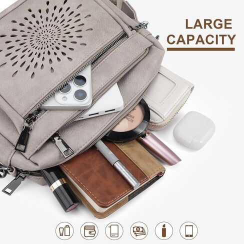 APHISON Crossbody Purse for Women，Small Crossbody Bags Trendy Vegan Leather Shoulder bag with Adjustable Strap and Tassel in Saudi Arabia