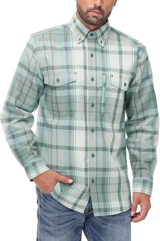 FR Shirts for Men 6.5OZ Welding Shirt Pearl Snap Light Weight Flame Resistant Shirts CAT2/NFPA2112 in Saudi Arabia
