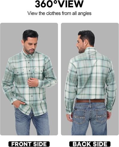 FR Shirts for Men 6.5OZ Welding Shirt Pearl Snap Light Weight Flame Resistant Shirts CAT2/NFPA2112 in Saudi Arabia