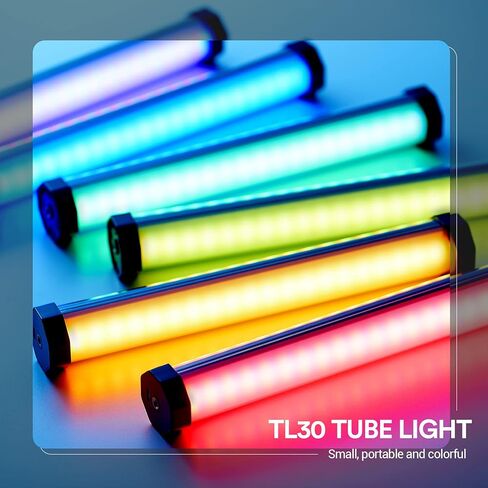 Godox TL120 RGB Tube Light,CRI 96+ TLCI 98+ Accurate Color,2700K~6500K Adjustable,769Lux@1m,39 Light Effects, Supports APP/Remote/DMX Control in Saudi Arabia