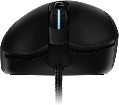 ماوس ألعاب سلكي من لوجيتك G403 Hero، مستشعر Hero 16K، 16000 نقطة في البوصة، مفاتيح بإضاءة خلفية RGB، أوزان قابلة للتعديل، 6 أزرار قابلة للبرمجة، ذاكرة على اللوحة، كابل مجدول، جهاز كمبيوتر/ماك/كمبيوتر محمول - أسود in Saudi Arabia