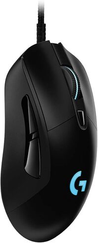 ماوس ألعاب سلكي من لوجيتك G403 Hero، مستشعر Hero 16K، 16000 نقطة في البوصة، مفاتيح بإضاءة خلفية RGB، أوزان قابلة للتعديل، 6 أزرار قابلة للبرمجة، ذاكرة على اللوحة، كابل مجدول، جهاز كمبيوتر/ماك/كمبيوتر محمول - أسود in Saudi Arabia