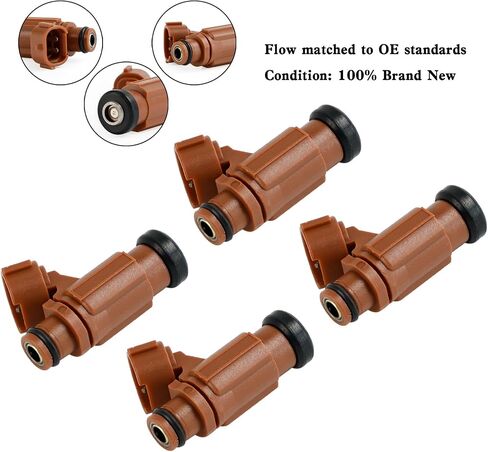 4pcs حقن الوقود فوهة فوهة الوقود من أجل سوزوكي الخارجي 175hp 200hp 225hp 250hp 300hp df ، يحل محل 15710-96J00 in Kuwait