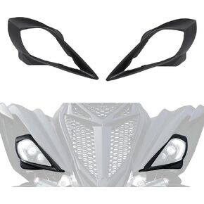 Headlight Covers for Yamaha Raptor 700, Left & Right Head Lamps Cover Front Head Light Trim Bezel for Yamaha YFZ 450 YFZ450R YFZ450X Wolverine 450 350 250 350 2006-2022 Accessories (2PCS)