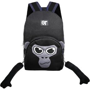 حقيبة ظهر Gorilla المحمول ، 16 بوصة سعة كبيرة العمل سفر حقيبة ظهر القرد الأسود ， للرجال والنساء