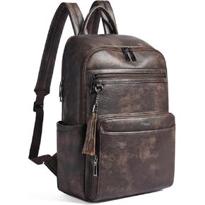 Laptop Backpack for Women 15.6 inch Laptop Leather Backpack Fashion Computer Backpacks for Work Travel College