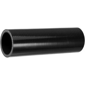 Motoforti 1.5" ID 6" Length 4-Ply Reinforced High Temp Straight Coupler Silicone Reducer Hose Black for Car Intercooler Intake Piping Long-lasting