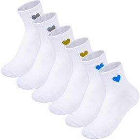 choyaxo 3Pairs Valentine Heart Ankle Socks Cute Soft Novelty Crew Socks for Women Girls in Saudi Arabia