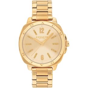 Coach Kitt Women's 3H's Quartz Watch - 34 مم من الفولاذ المقاوم للصدأ - سوار رابط - ملحق الأزياء الأنيق ، هدية لها