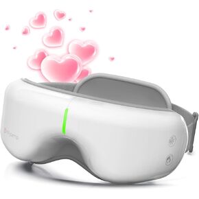 Comfytemp Eye Massager with Heat, Birthday Gifts for Mom Wife Women Men Dad, FSA HSA Eligible Smart Heated Mask Massager with Music for Migraine, Eyes Fatigue, Puffiness, and Dryness Relief
