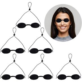6PCS Hydrating Sleep Mask for Dry Eyes，Soft Silicone Sleep Goggles，Moisture Chamber Goggles for Dry Eye Relief，Adjustable &Reusable Dry Eye Sleep Mask
