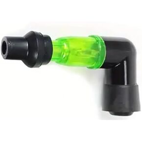 LED Flashing Light SPARK PLUG CAP Flash Ignition Coil Head for DIRT PIT BIKE MOTORCYCLE ATV STREET BIKE SCOOTER GO KART 50cc 110cc 125cc 150cc 200cc 250cc, Waterproof High-Tension 90 degree (RED)