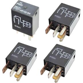 4 pcs 8T2T-14B192-BA Relay, 30A 12VDC 5Pins, Compatible with Ford