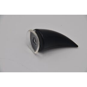 Elarco 2 Pairs Hornmet Hornmet Horn ، Rubber Helment Devil Horn with Sucker Motorcycle Helled Decoration Assories (Black)