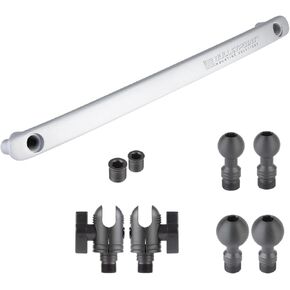 Bulletpoint Solutions Solutions Metal Grab Bar Presponse مع 2 نقطة تصاعد متوافقة مع 2011-2018 Jeep Wrangler JK (Silver)