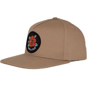SANTA CRUZ Unisex Structured Screaming Hibiscus Snapback Skate Hat