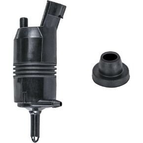 Windshield Washer Pump Compatible with GMC, Chevrolet (Chevy), Buick, Oldsmobile, Isuzu, Cadillac, Pontiac, Replacement OEM#22127652,22127653