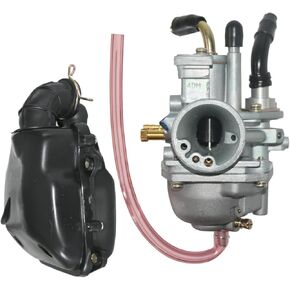 Predator 50 Carburetor مع صندوق مرشح الهواء مناسب لـ Polaris Predator 50/90 ، Scrambler 50/90 ، Sportsman 90 Manual Choke 90CC 100CC Manual Choke