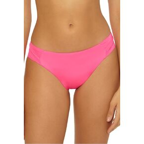Trina Turk Women's Standard Tab Side Pants, Cheeky Coverage, Beach Cover Ups, Monaco (Point Pink), 4