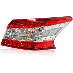 Outer Tail Light Assembly Passenger Side Compatible with Sentra 2013 2014 2015 Right Rear Tail Lamp Taillight NI2805100 265503SG0A 26550-3SG0A