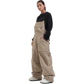 GSOU SNOW Ski Pants Women Snowboard Bibs Snow Overalls Super Baggy Waterproof Winproof Insulated Warm in Saudi Arabia