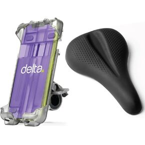 Bicycle Phone Mount by Delta Cycle - Lockable Bike Phone Mount Handlebar Adjusts to Any Size Bar - Fits Any Phone Or iPhone Up to 3.5" x 7.8" - Easily Accessible Bike Phone Holder in Saudi Arabia