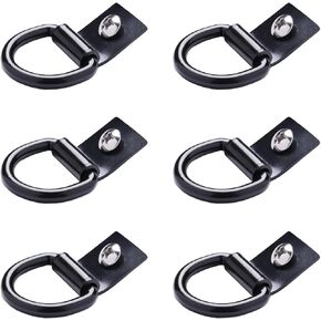 6 أجهزة كمبيوتر مثقلة من الصلب D-Ring Tie أسفل المرساة 1/4 بوصة لشاحنة Truck Camper Warehouse Garage Boat Controw Mount Mount