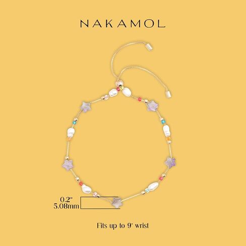 Bolo Bead Brass Station Bracelet -Fits up to 9" Wrist - Choice of Colors in Saudi Arabia