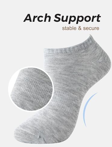 24 Pairs No-Show Socks with Arch Support Ankle Socks Lightweight & Breathable - Perfect for Daily Wear and Sports in Saudi Arabia