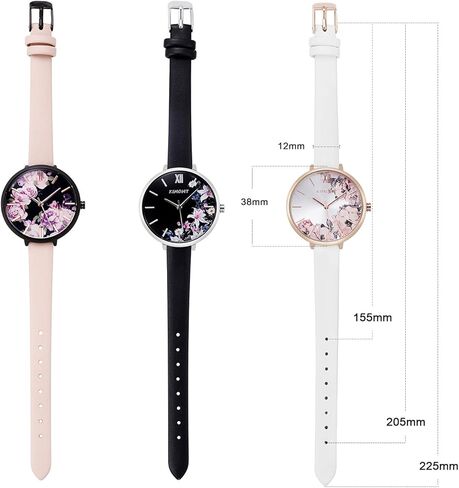 Women's Watches Leather Band Luxury Quartz Watches Waterproof Fashion Creative Wristwatch for Women Ladies in Saudi Arabia