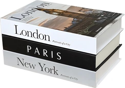 كتب القهوة الكتب الزخرفية للديكور المنزلي ، كتب مزيفة للديكور ، ديكور رف الكتب الجمالي لغرفة نوم غرفة المعيشة ، 3 قطع ، أسود ، أبيض ، بني (أسود ، أبيض ، بيج) in Saudi Arabia